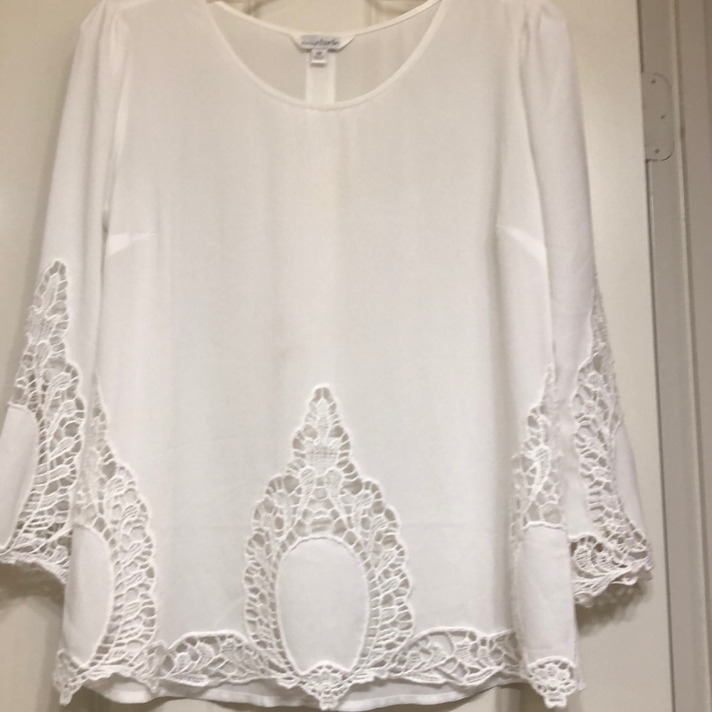 White lace top